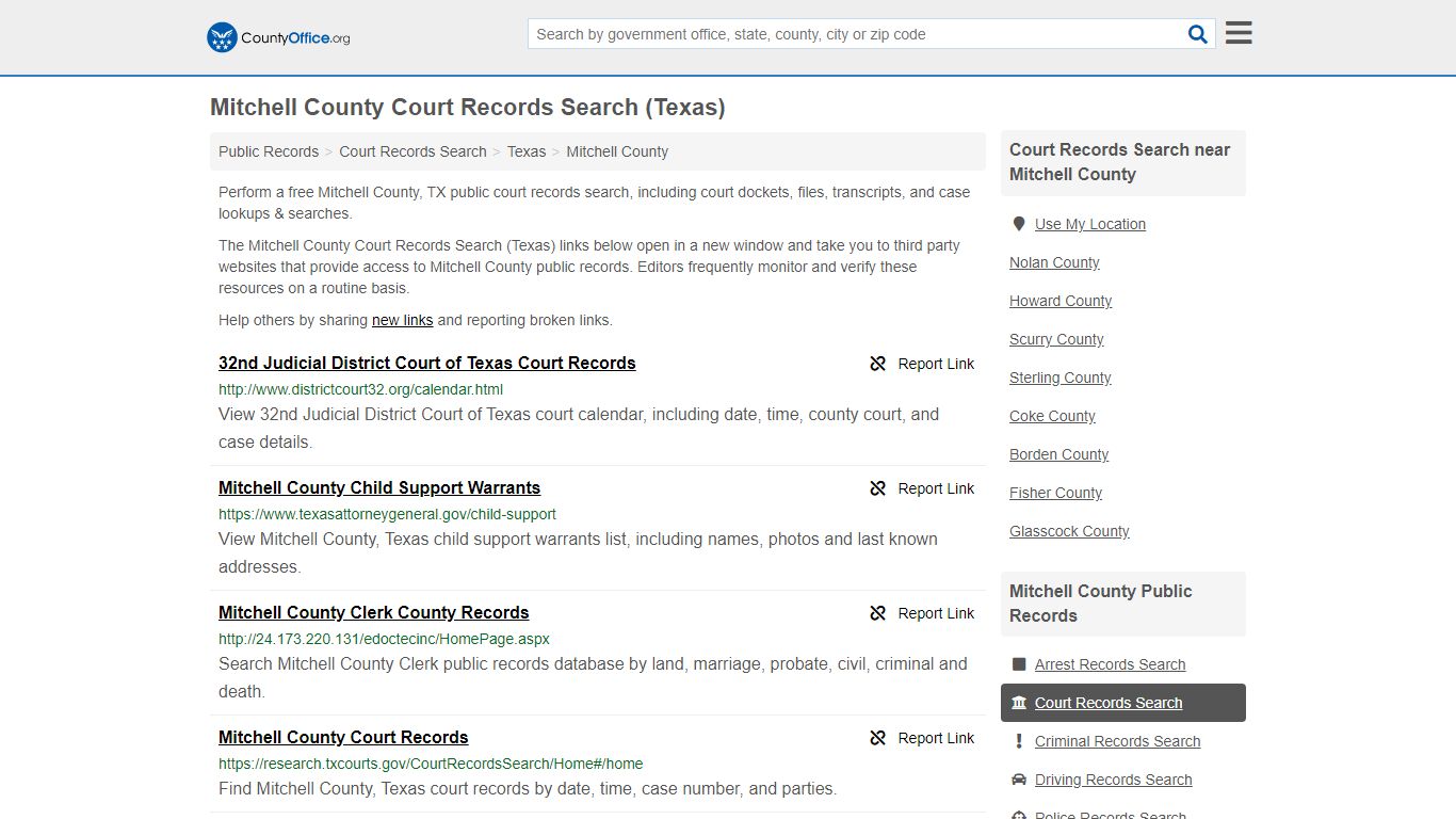 Court Records Search - Mitchell County, TX (Adoptions ...